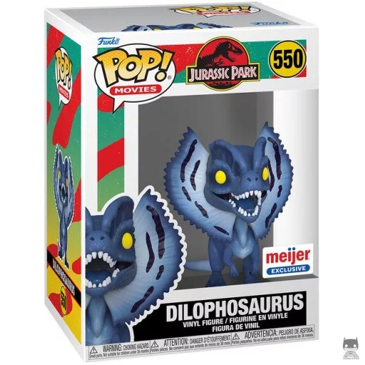 Figurine Funko POP Dilophosaurus (Bleu) (Jurassic Park)