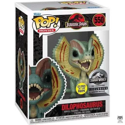 Figurine Funko POP Dilophosaurus (Glow in the Dark) (Jurassic World : The Exhibition)