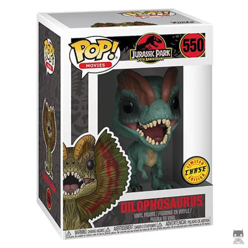 Figurine Funko POP Dilophosaurus (sans collerette) (Chase) (Jurassic Park)