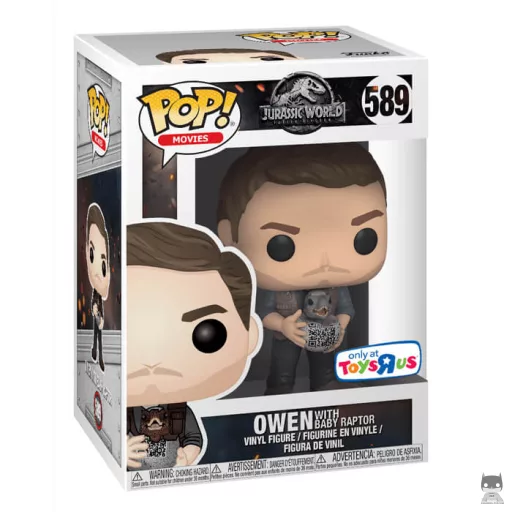 Figurine Funko POP Owen avec Bébé Raptor (Target)