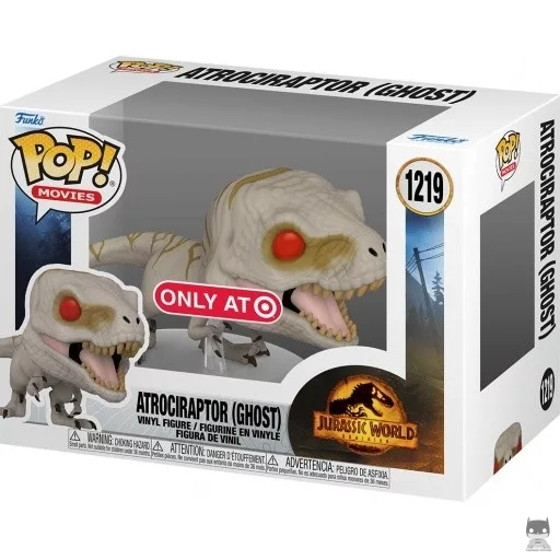Figurine Funko POP Atrociraptor (Ghost) (Jurassic World Le Monde d'Après)