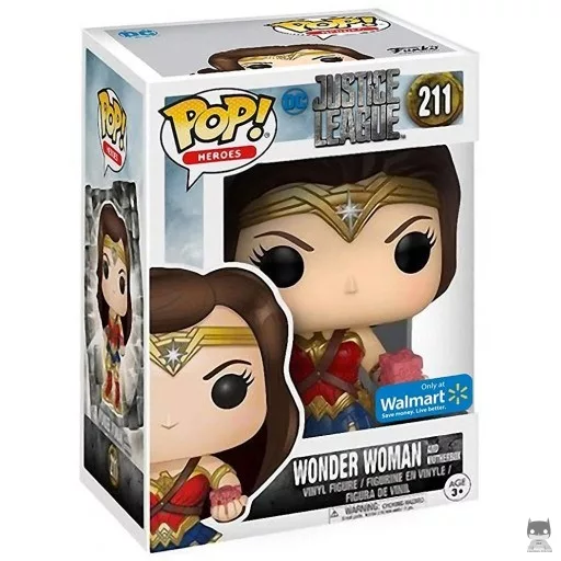 Figurine Funko POP Wonder Woman avec Boîte Mère (Walmart)
