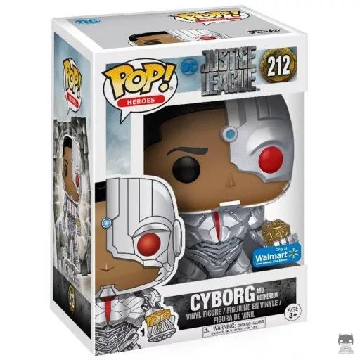 Figurine Funko POP Cyborg avec Boîte Mère (Justice League (Film))