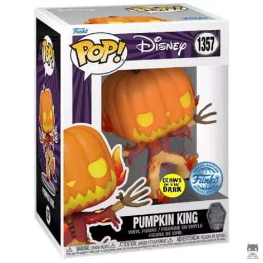 Figurine Funko POP Le Roi des Citrouilles (Glow in the Dark) (L'Etrange Noël de M. Jack)