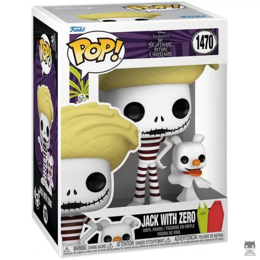 Figurine Funko POP Jack avec Zero (Plage) (L'Etrange Noël de M. Jack)