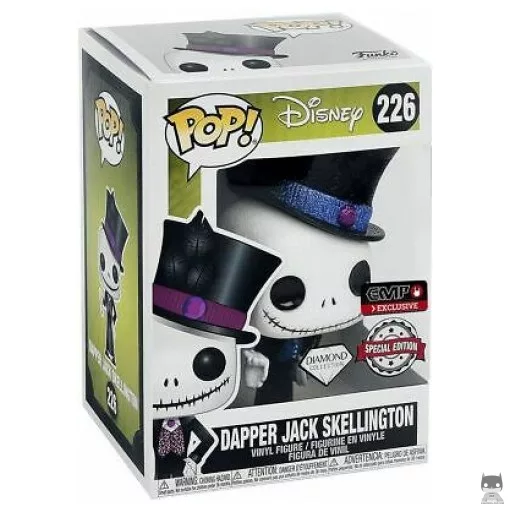 Figurine Funko POP Jack Skellington pimpant (Diamond Glitter) (Hot Topic)