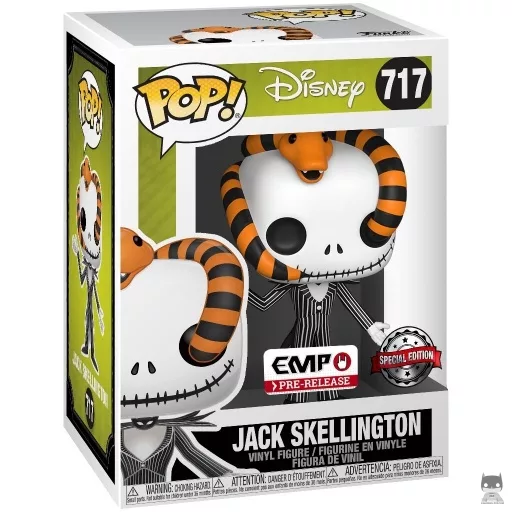 Figurine Funko POP Jack Skellington avec serpent (Hot Topic)