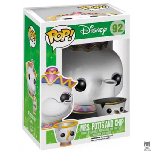 Figurine Funko POP Mme Samovar et Zip (La Belle et la Bête)