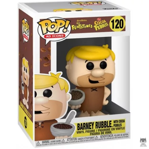 Figurine Funko POP Barney Laroche avec des Fruity Pebbles (La Famille Pierrafeu)