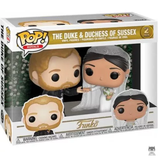 Figurine Funko POP Le Duc et la Duchesse de Sussex (La Famille Royale)