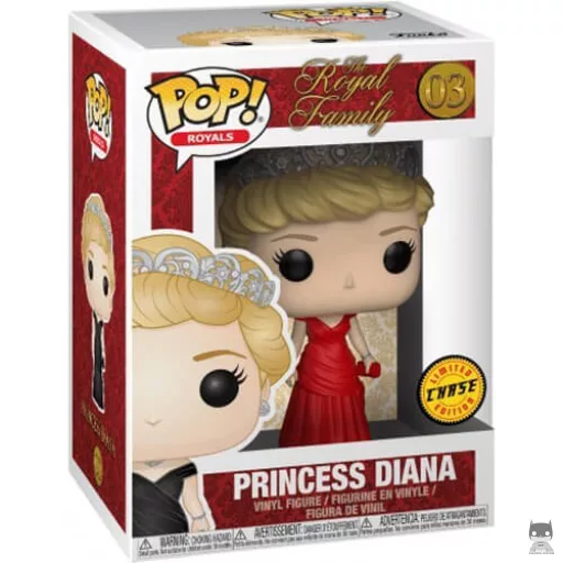 Figurine Funko POP Princesse Diana en robe rouge (Chase) (Pop! Vinyl)