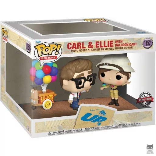 Figurine Funko POP Carl & Ellie avec Chariot de Ballons (Là-Haut)