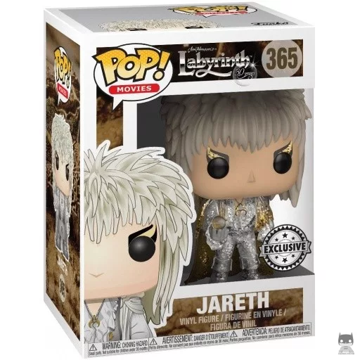 Figurine Funko POP Jareth (Combinaison Grise) (Glitter) (Labyrinthe)