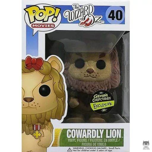 Figurine Funko POP Lion Lâche (Flocked) (Le Magicien d'Oz)