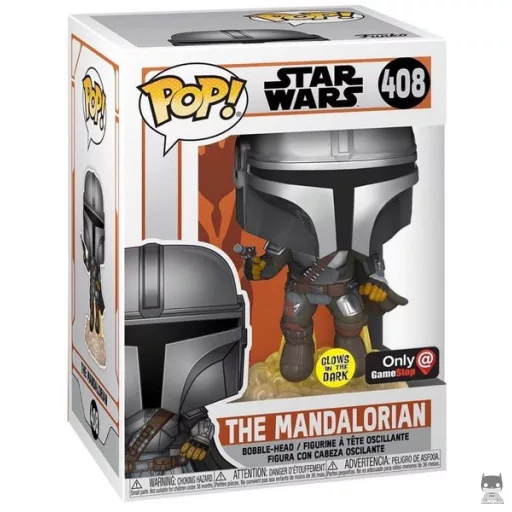 Figurine Funko POP Le Mandalorien (Glow in the Dark) (GameStop)