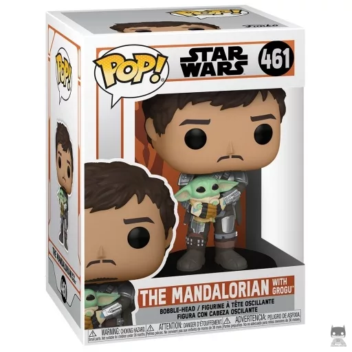 Figurine Funko POP Le Mandalorien avec Grogu (Le Mandalorien (Star Wars))