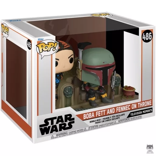 Figurine Funko POP Boba Fett & Fennec sur Trône (Le Mandalorien (Star Wars))