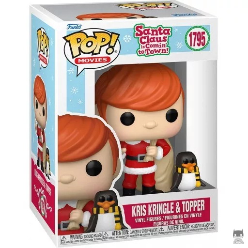 Figurine Funko POP Kris Kringle & Topper (Le Père Noël arrive en ville)