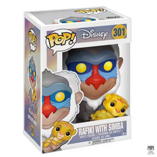 Figurine Funko POP Rafiki tenant Simba bébé (Le Roi Lion)