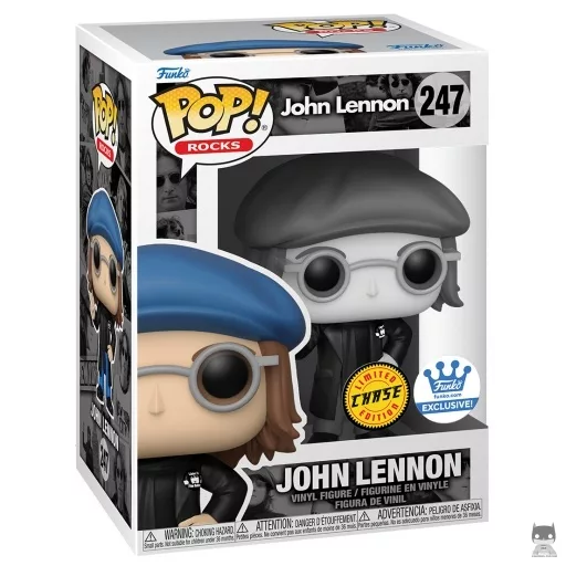 Figurine Funko POP John Lennon (Noir & Blanc) (Chase) (Les Beatles)