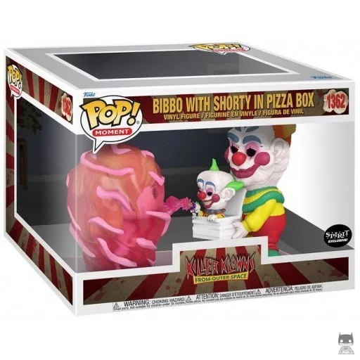 Figurine Funko POP Bibbo avec Shorty dans la Boîte à Pizza (Movie Moment)