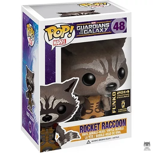 Figurine Funko POP Rocket Raccoon (Flocked) (Les Gardiens de la Galaxie)