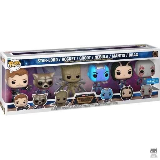 Figurine Funko POP Star-Lord, Rocket, Groot, Nebula, Mantis & Drax (Exclusive)