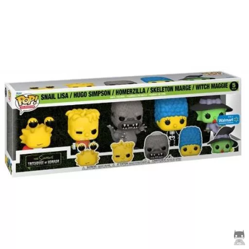 Figurine Funko POP Lisa en Escargot, Jumeau Bart, Homerzilla, Maggie Sorcière & Marge Squelette (Pop! Vinyl)