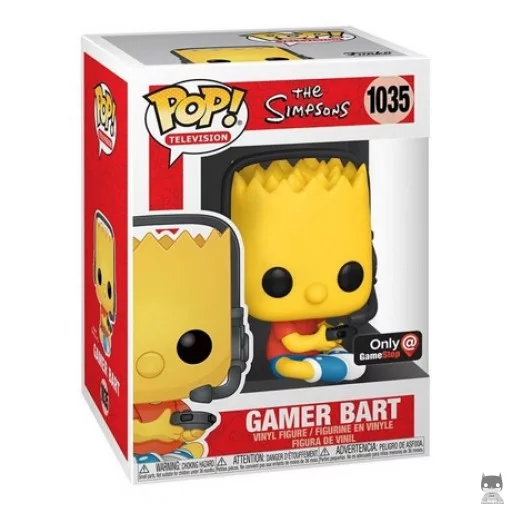 Figurine Funko POP Bart Gamer (GameStop)