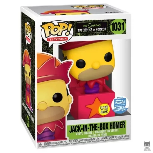 Figurine Funko POP Homer en Jack-in-the-Box (Glow in the Dark) (Funko Shop)
