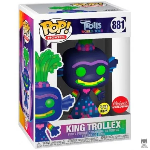 Figurine Funko POP Roi Trollex (Glows in the Dark) (Les Trolls)