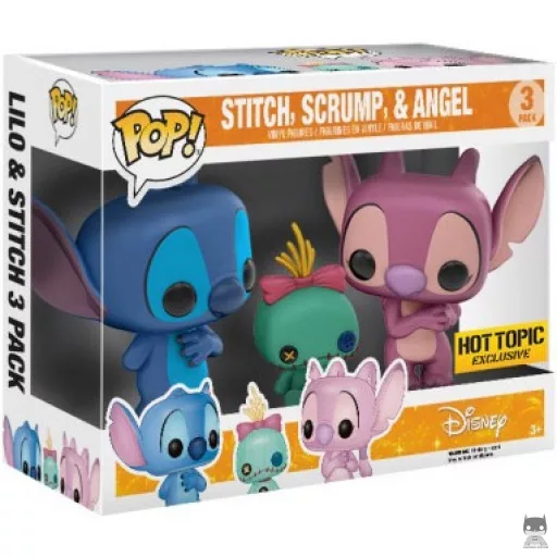 Figurine Funko POP Stitch, Scrump & Angel (Exclusive)