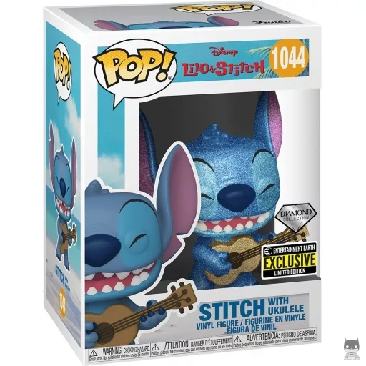 Figurine Funko POP Stitch avec Ukelele (Diamond Glitter) (Lilo and Stitch)