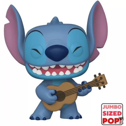 Figurine Funko POP Stitch avec Ukulele (Supersized) (Lilo and Stitch)