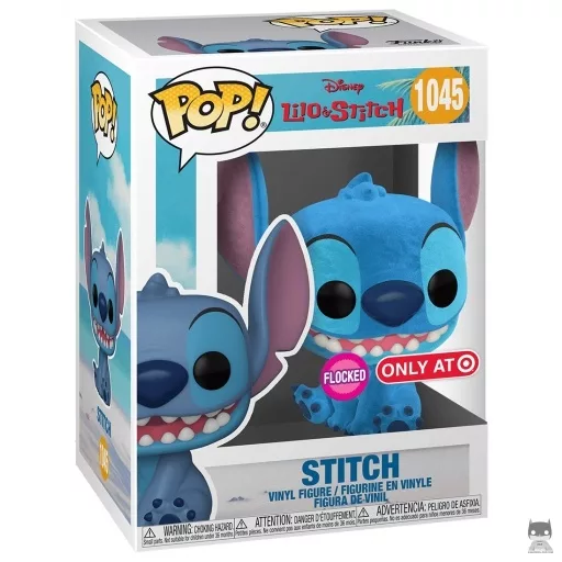 Figurine Funko POP Stitch souriant (Flocked) (Target)