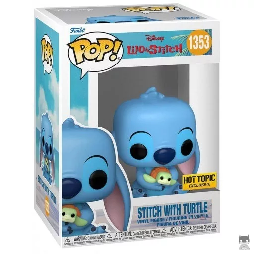 Figurine Funko POP Stitch avec Tortue (Lilo and Stitch)