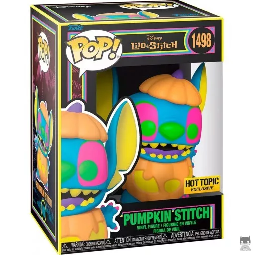 Figurine Funko POP Stitch Citrouille (Black Light) (Hot Topic)