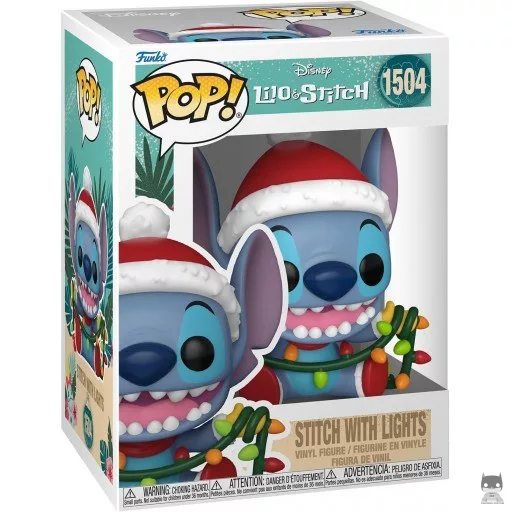 Figurine Funko POP Stitch avec Guirlandes (Lilo and Stitch)