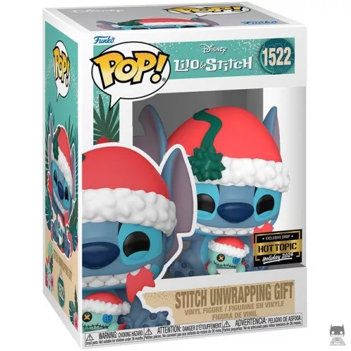 Figurine Funko POP Stitch Déballe son Cadeau (Hot Topic)
