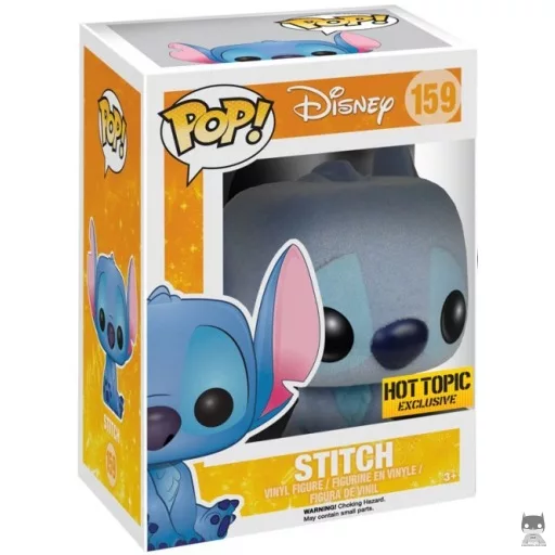 Figurine Funko POP Stitch assis (Flocked) (Hot Topic)