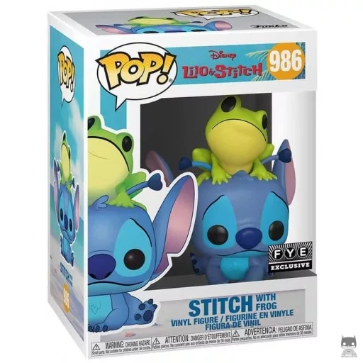 Figurine Funko POP Stitch avec Grenouille (Lilo and Stitch)