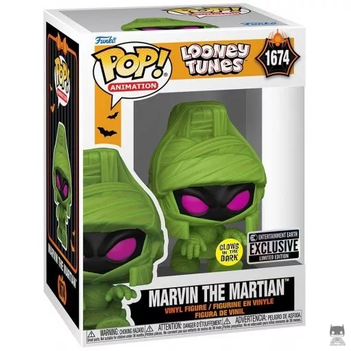Figurine Funko POP Marvin le Martien (En Momie) (Glow in the Dark) (Looney Tunes)
