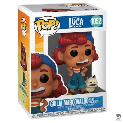 Figurine Funko POP Giulia Marcovaldo avec Machiavelli (Luca)
