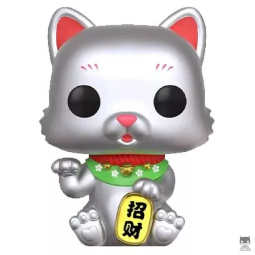 Figurine Funko POP Chat Chanceux (Argent & Metallic) (Pop! Vinyl)