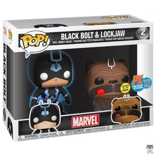 Figurine Funko POP Black Bolt & Lockjaw (Pop! Vinyl)