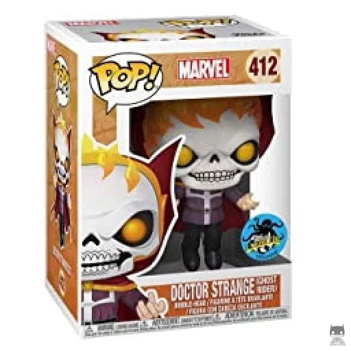 Figurine Funko POP Doctor Strange en Ghost Rider (Glow in the Dark)