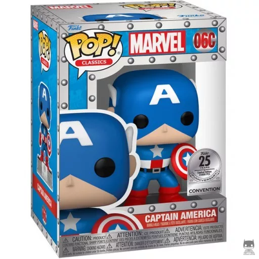 Figurine Funko POP Captain America (Célébration 25 Ans) (Exclusive)