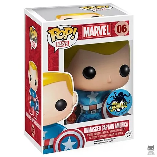 Figurine Funko POP Captain America (Sans Masque) (Marvel Comics)