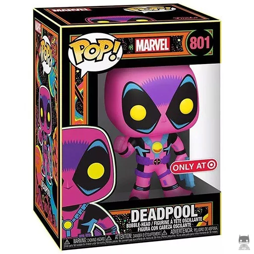 Figurine Funko POP Deadpool (Black Light) (Marvel Comics)