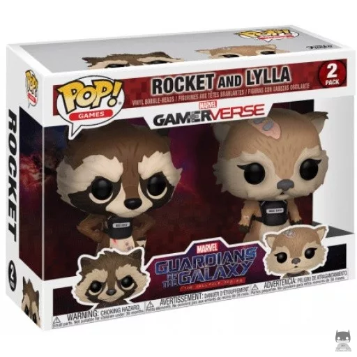 Figurine Funko POP Rocket & Lylla (Marvel Gamervese : Les Gardiens de la Galaxie)